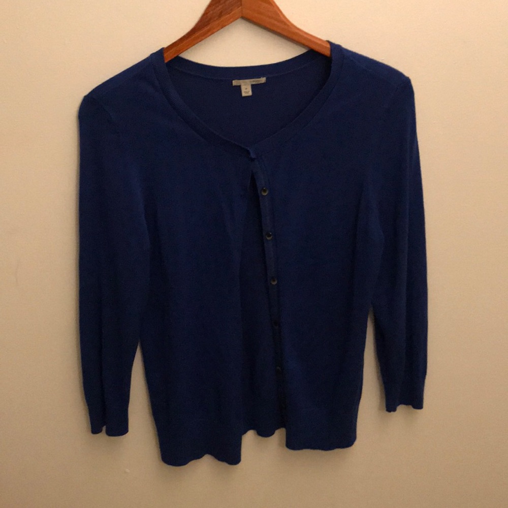 Halogen blue cardigan